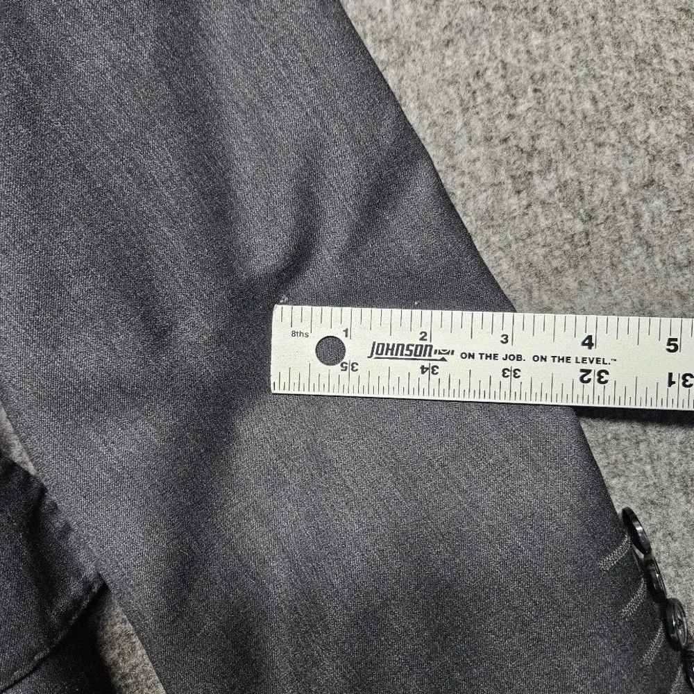 Saks Fifth Avenue Blazer Mens 42R Grey Ermenegildo Zegna Wool Sport Coat